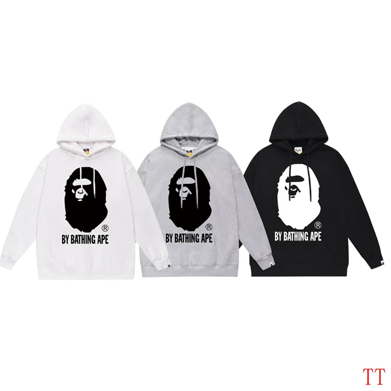 Stylish Replica Grey Bape Hoodie Perfect for Streetwear Fans S,M,L,XL,XXL