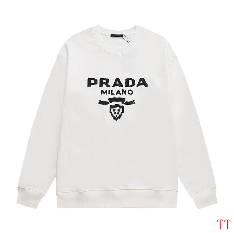 Printed classic vintage sweatshirt Replica prada sweatshirt