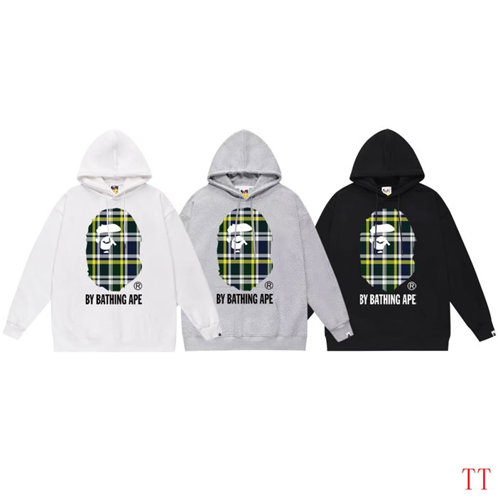 Trendsetting White and Black Bape Hoodie Replica S,M,L,XL,XXL