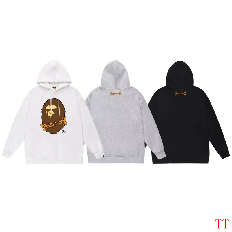 White Bape Hoodie Replica for Men's Fashion Forward Look