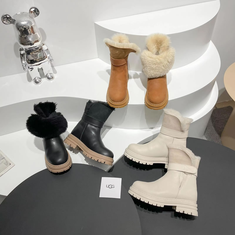 New Products in the Counter Replica Ugg Boots Women Motorcycle Boots