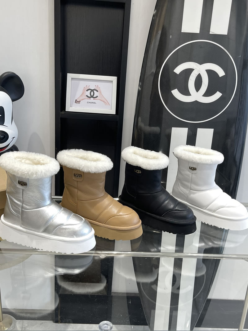 Unique Warm Design Replica UGG women's snow boots with fur