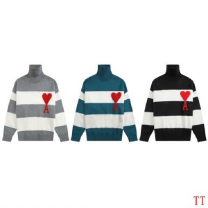 New winter Paris Christmas limited stripes Replica Sweaters ami paris sweater mens