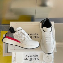 White Nappa Leather Dad Sneakers Replica new alexander mcqueen shoes