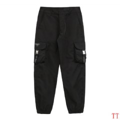 Nylon twill casual Replica prada cargo trousers Work pocket design Metal buckle