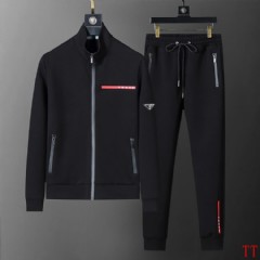 High version Prada metal triangle logo Replica prada sweatsuits for men