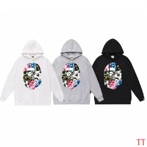 Trendy White Bape Style Hoodie S,M,L,XL,XXL